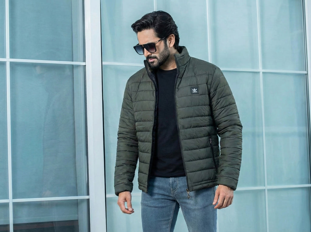 Men’s Premium Quilted Puffer Jacket – Lightweight, Warm & Winter Waterproof Outerwear