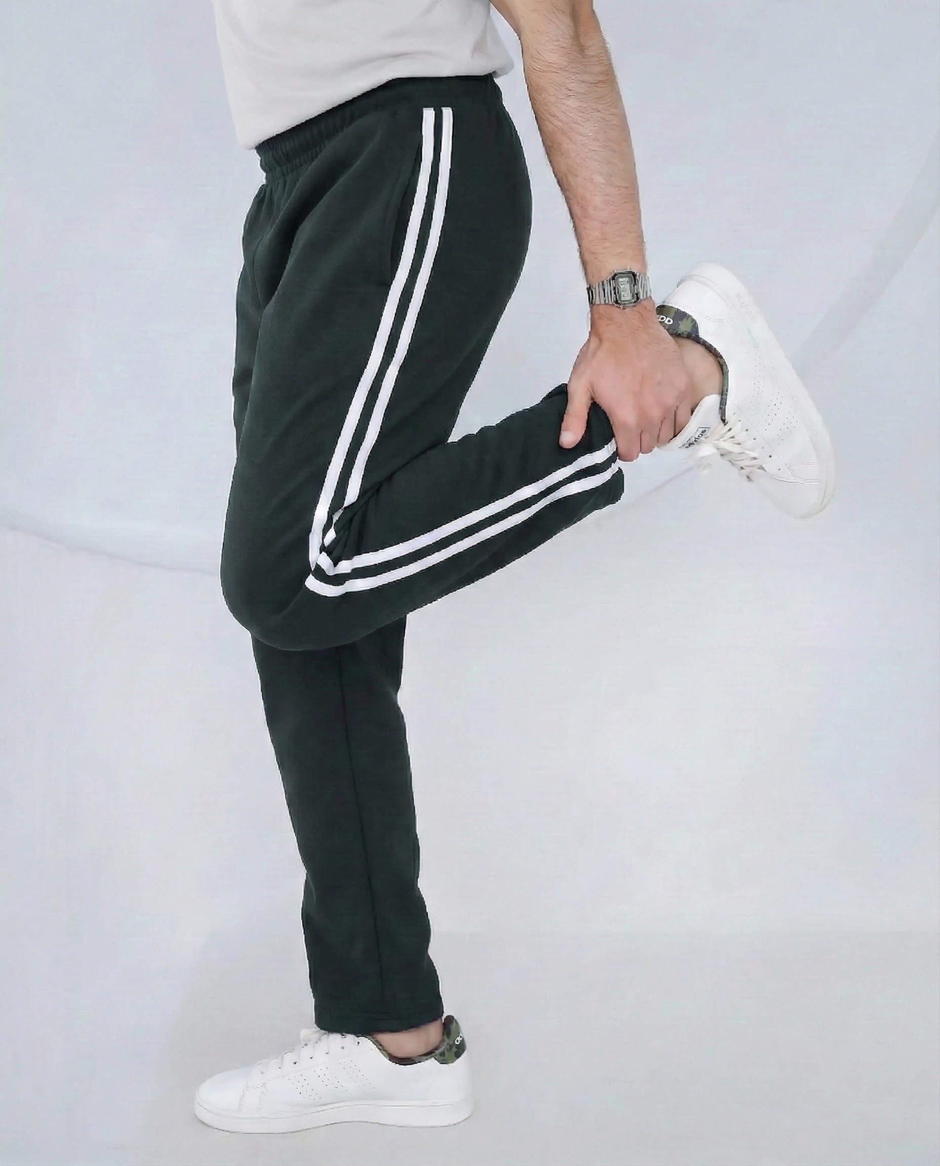 Men’s Winter Fleece Trouser with Side Stripes – Warm & Comfortable Fit