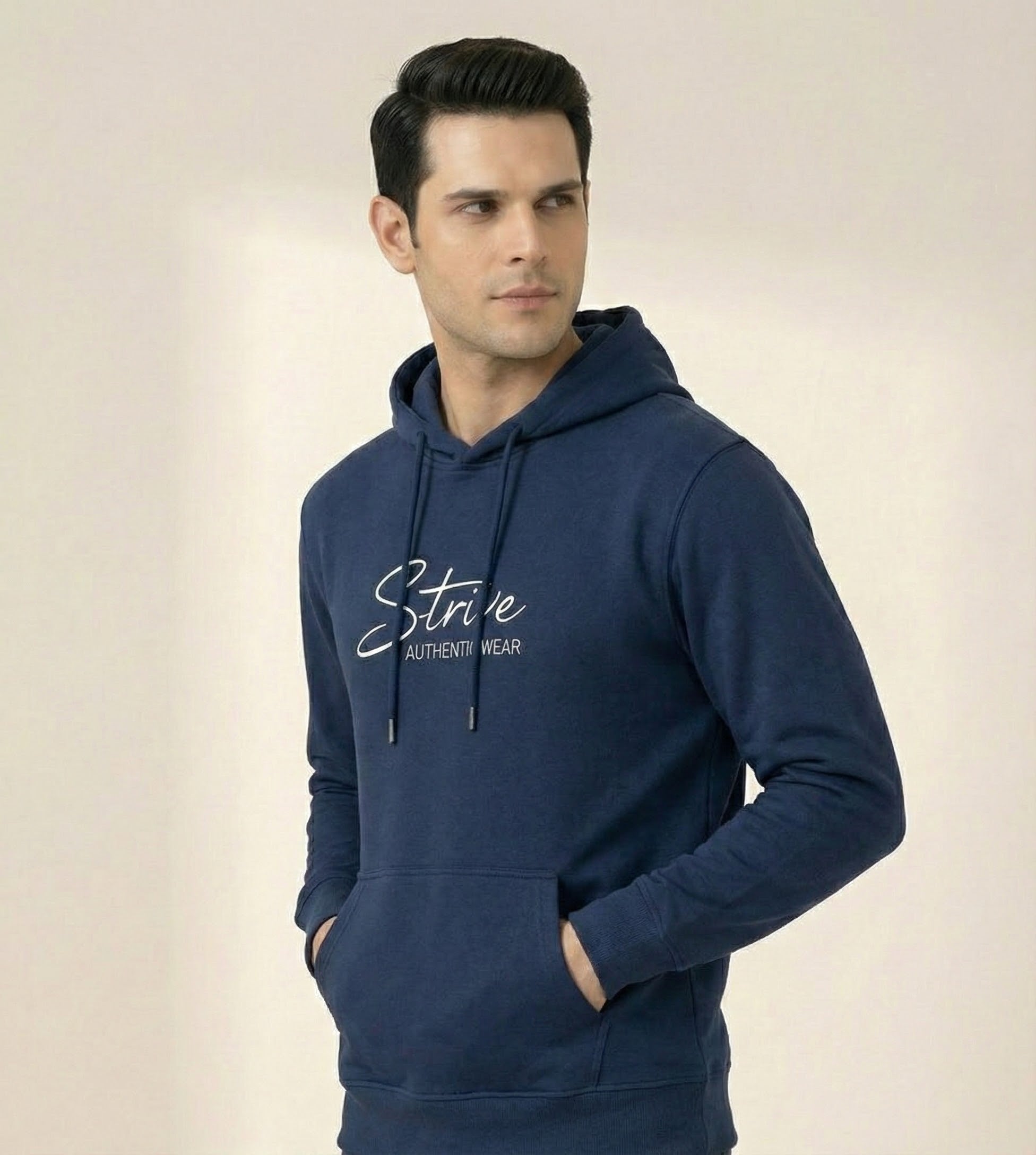 Strive Printed Fleece Hoodie for Winters – Premium Warm Hoodie for Men