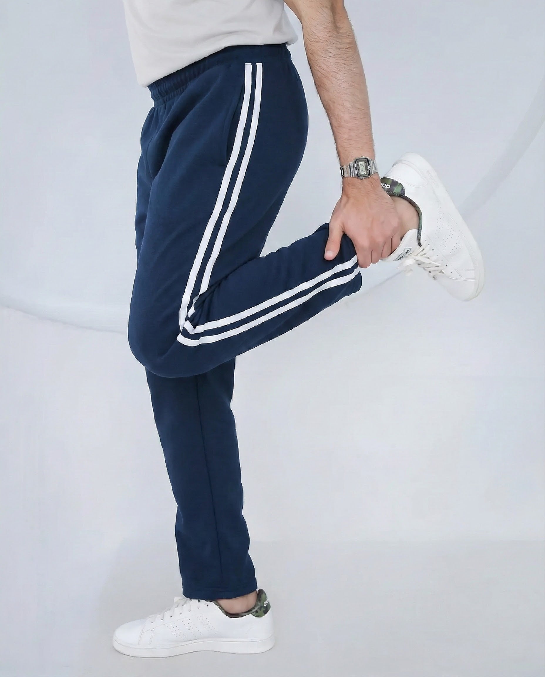 Men’s Winter Fleece Trouser with Side Stripes – Warm & Comfortable Fit