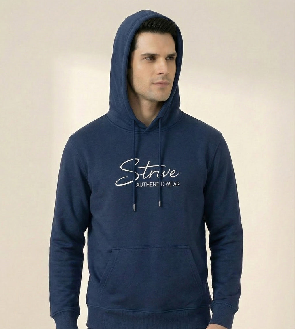 Strive Printed Fleece Hoodie for Winters – Premium Warm Hoodie for Men